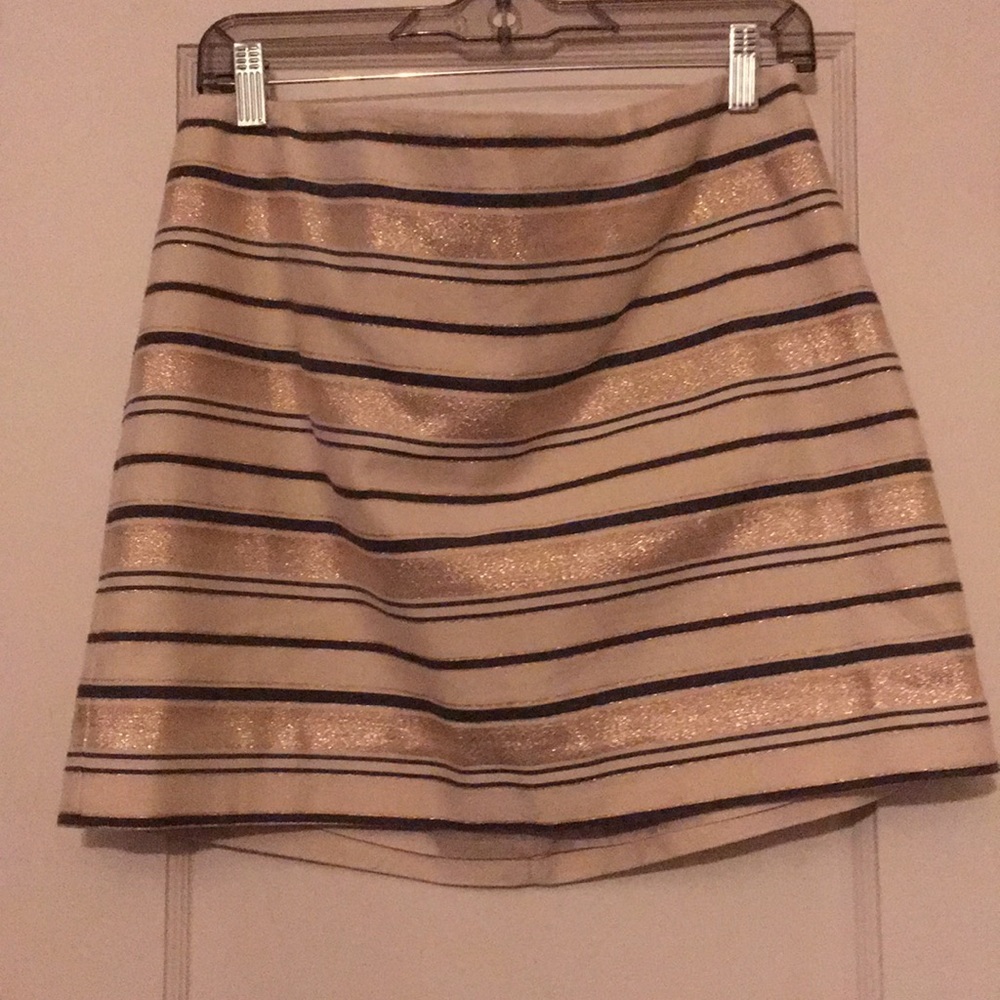 J Crew size 12 sparkly striped skirt